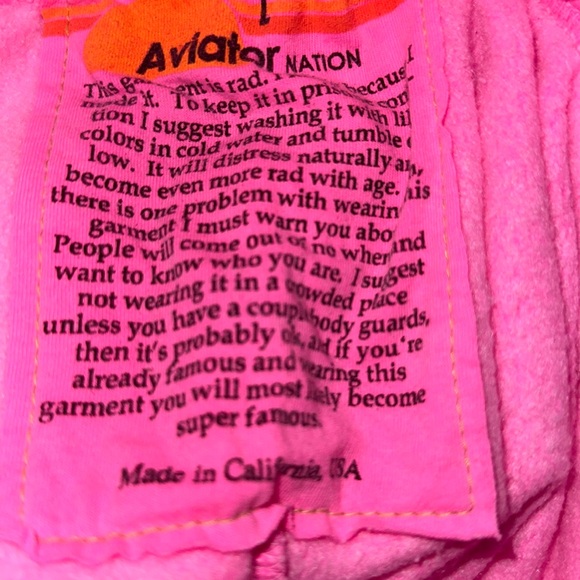 AVIATOR NATION
PALM TREE HAMPTONS 2023 SWEATPANTS - NEON PINK - Picture 4 of 11